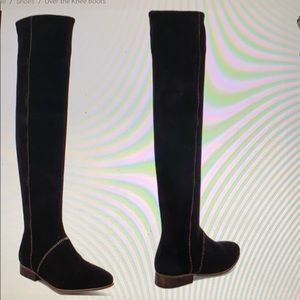 Free People Suede Grandeur Over the Knee Boot